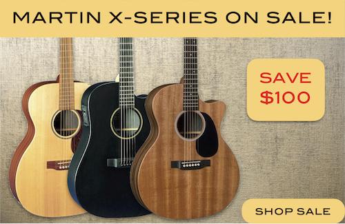 Martin X-Series Guitars on SALE