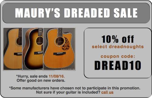 Maury's Dreaded Sale 2016